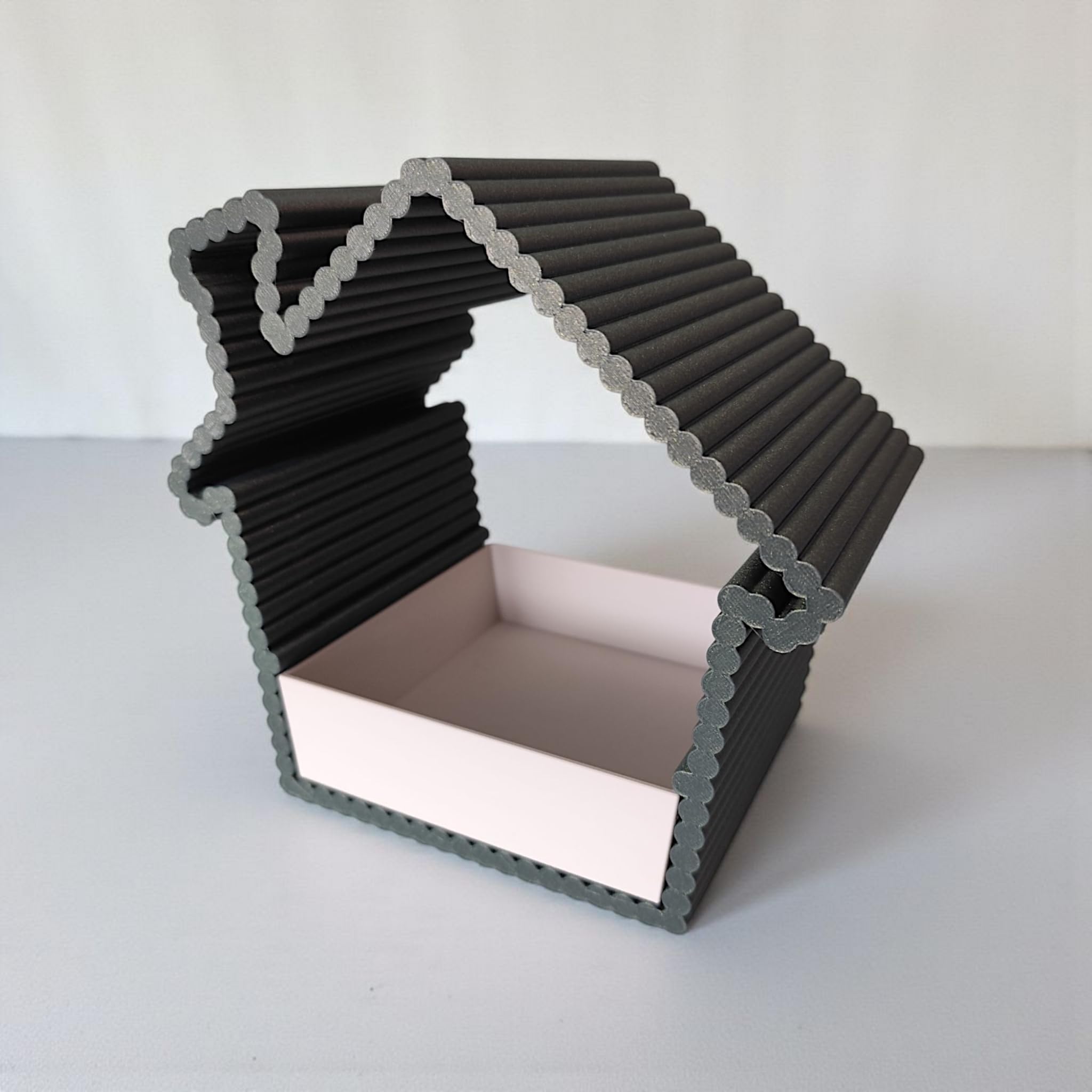 Modern House-Style Bird Feeder with Textured Weather-Resistant Body