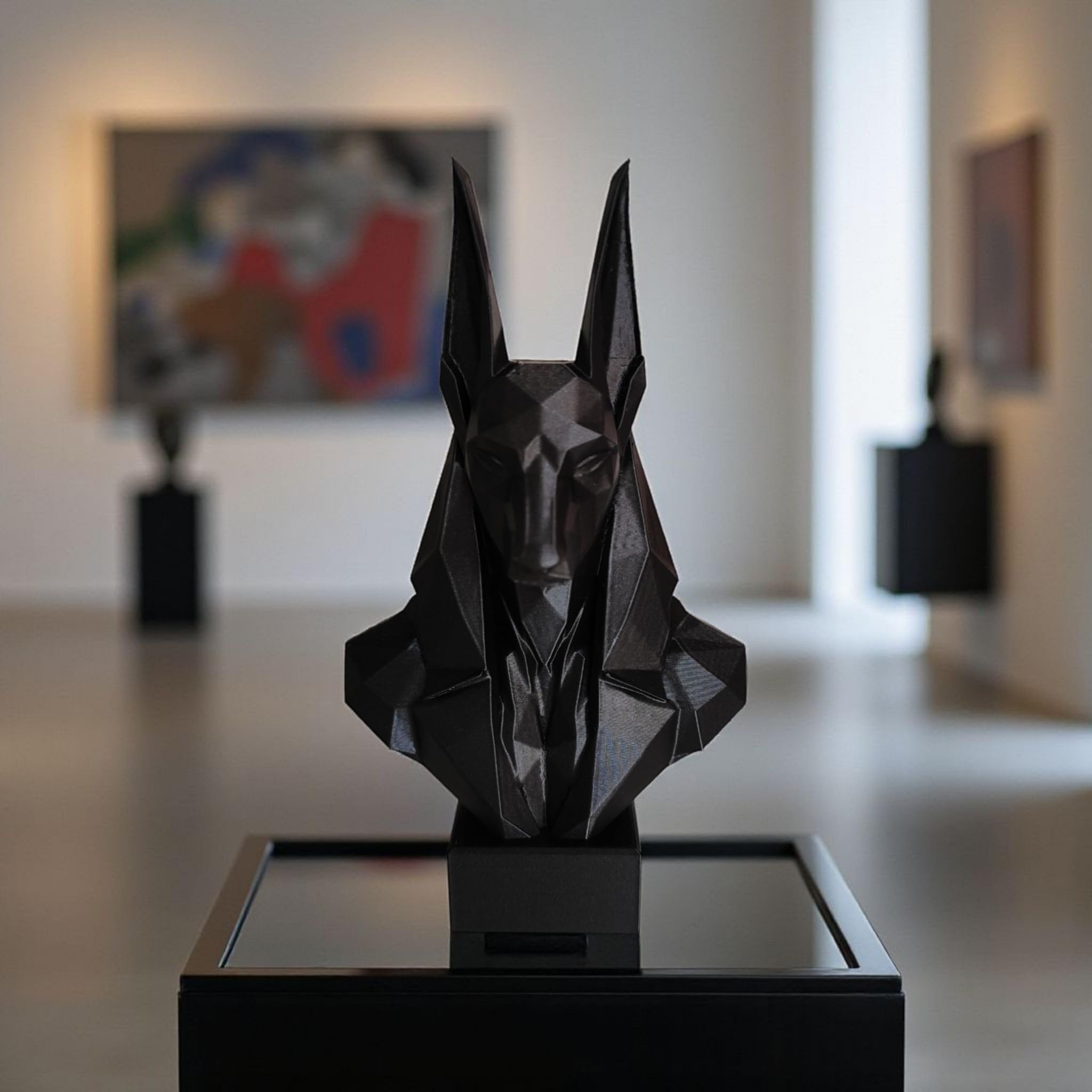 Egyptian Anubis Bust Sculpture