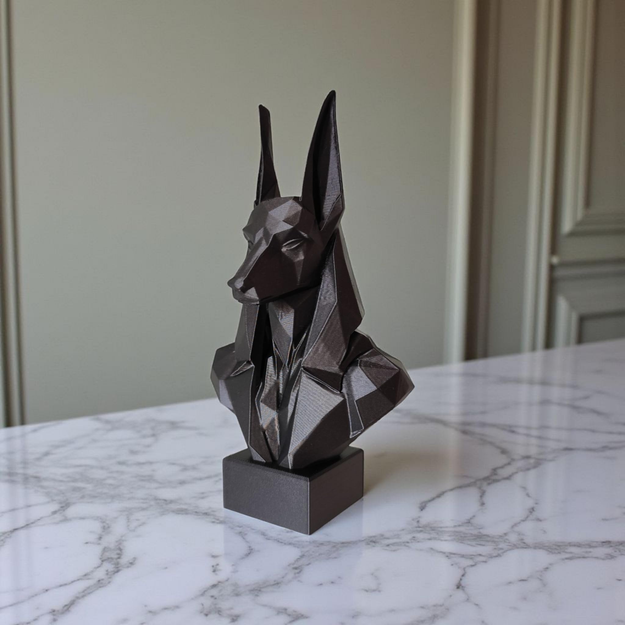 Egyptian Anubis Bust Sculpture