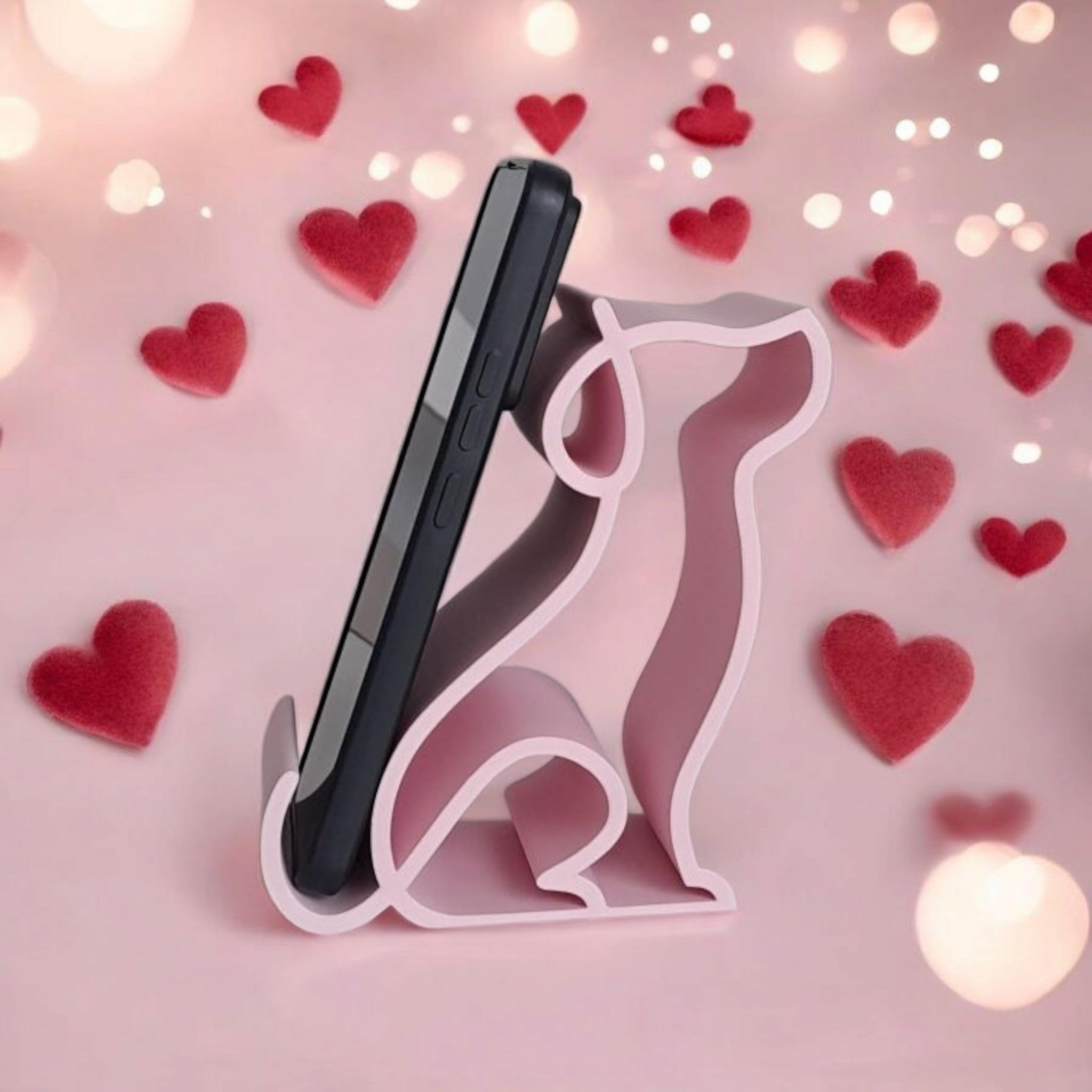 Dog Silhoutte Shaped Phone Stand