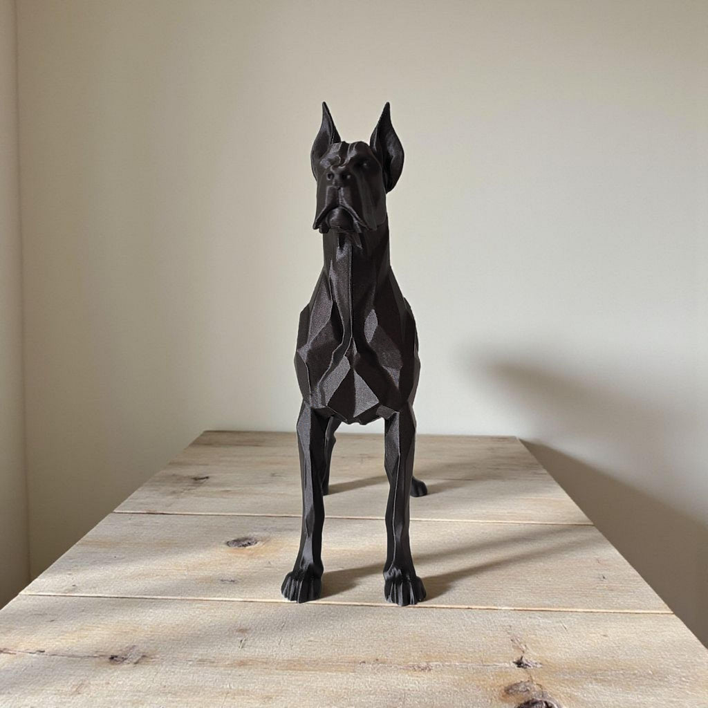Elegant Great Dane Dog Sculpture Showpiece