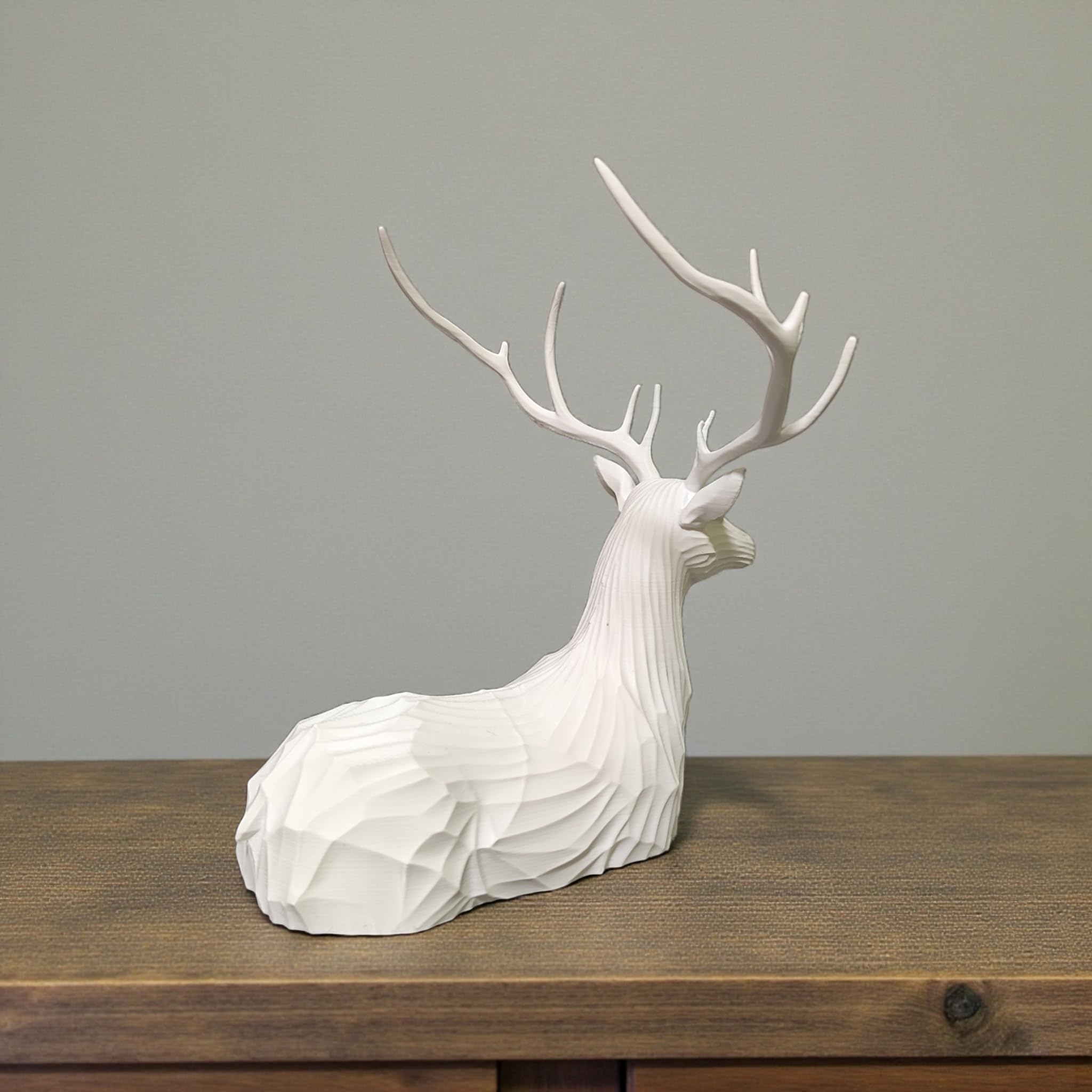 Geometric Stag Sculpture