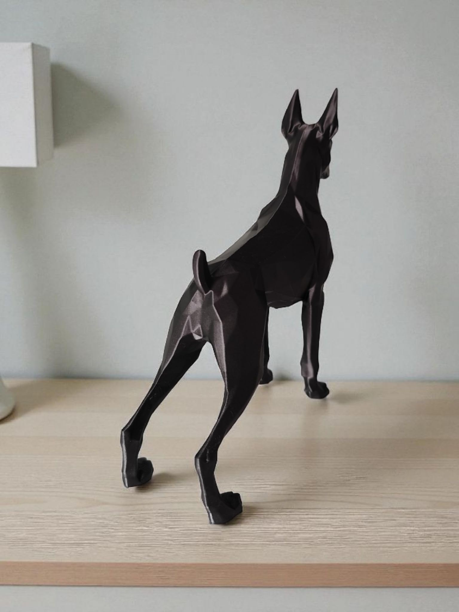 Doberman Dog Sculpture Showpiece