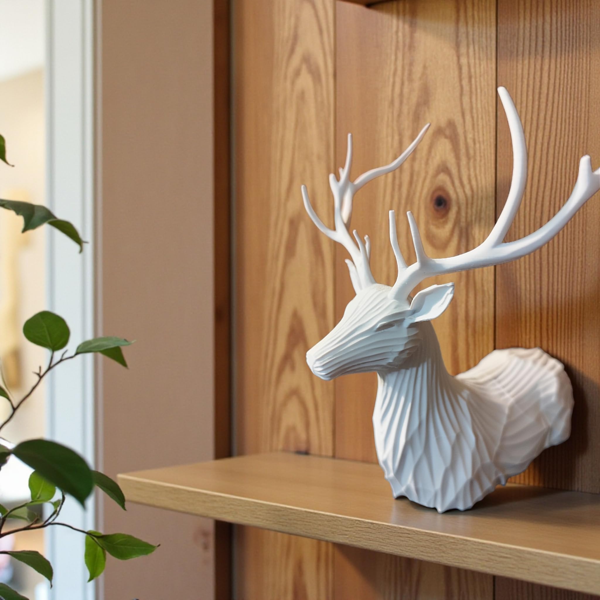 Geometric Stag Sculpture