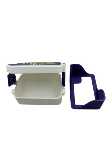 Uno Flip Card Game Storage Box with Snap On Locks, Inner Tray, Multicolor, Durable (Storage Box Only)