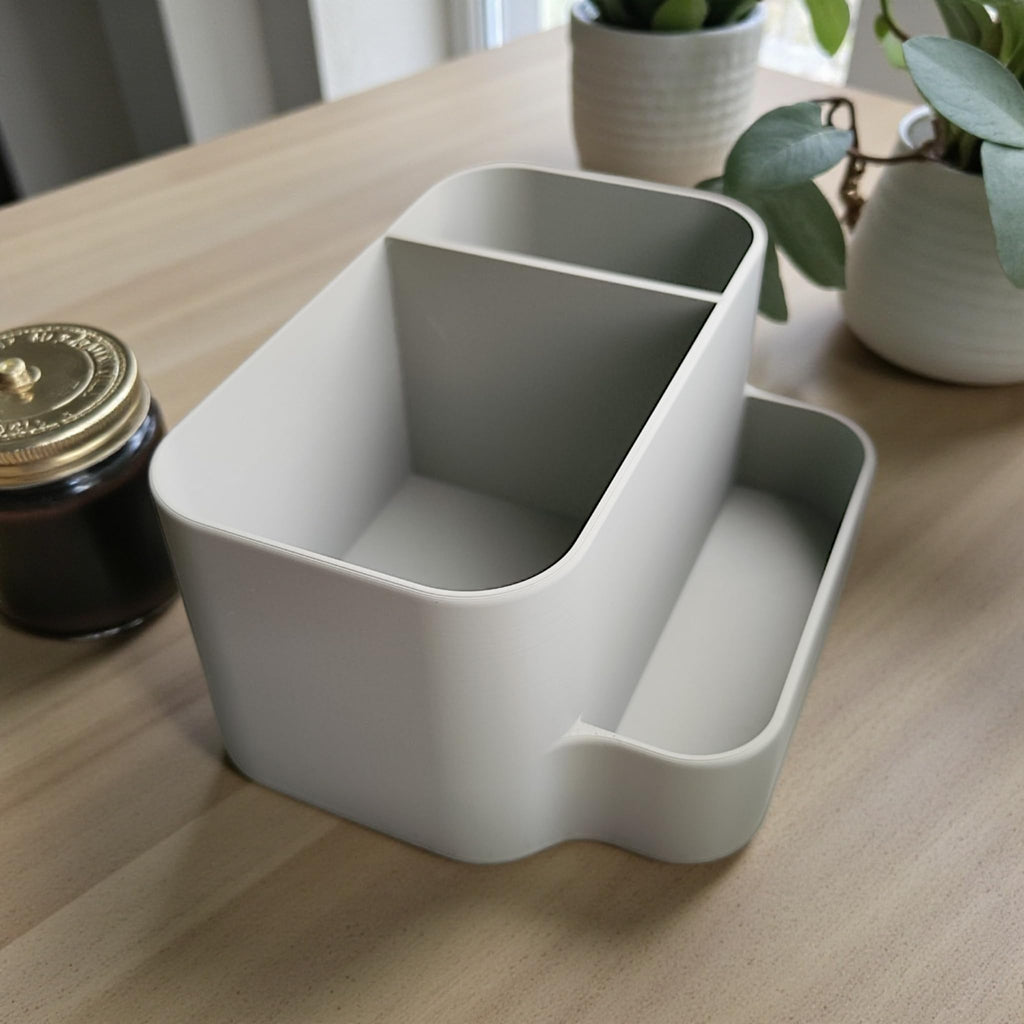 Multi-Compartment Desktop Desk Organiser with Dual Storage Sections