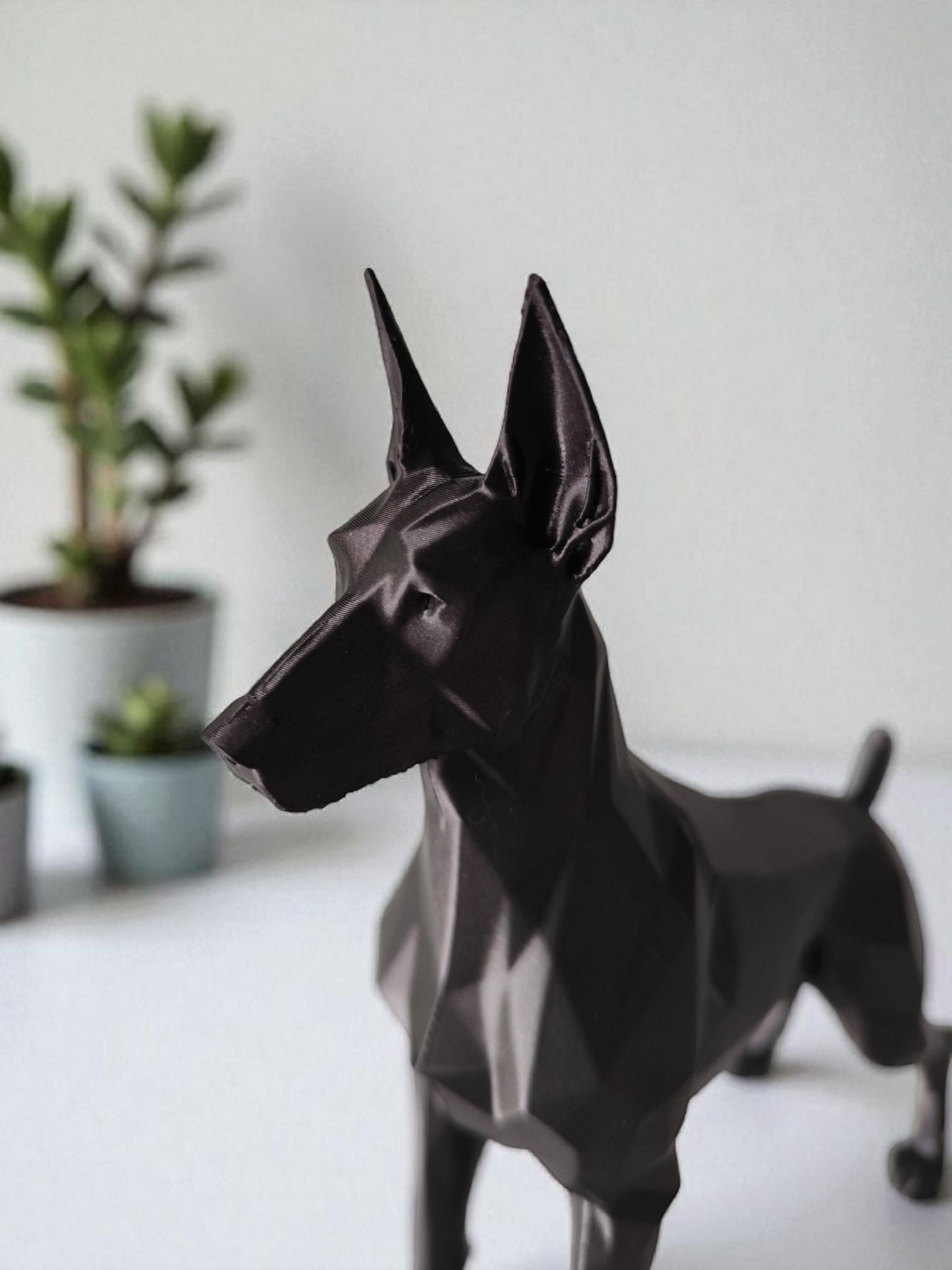 Decorative Doberman Dog Sculpture