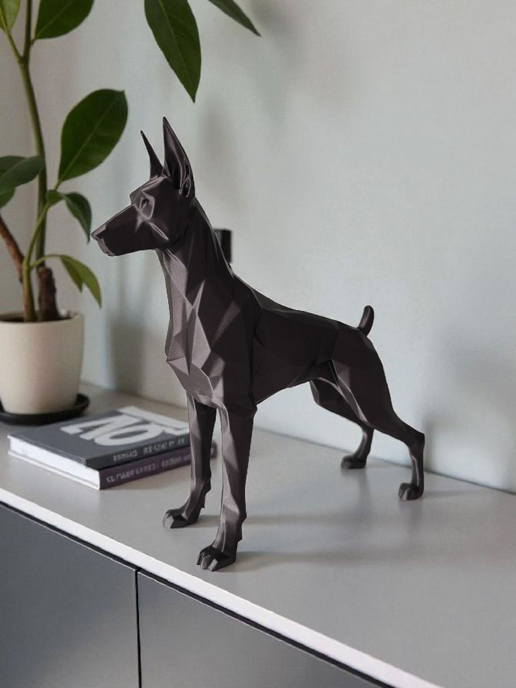 Decorative Doberman Dog Sculpture