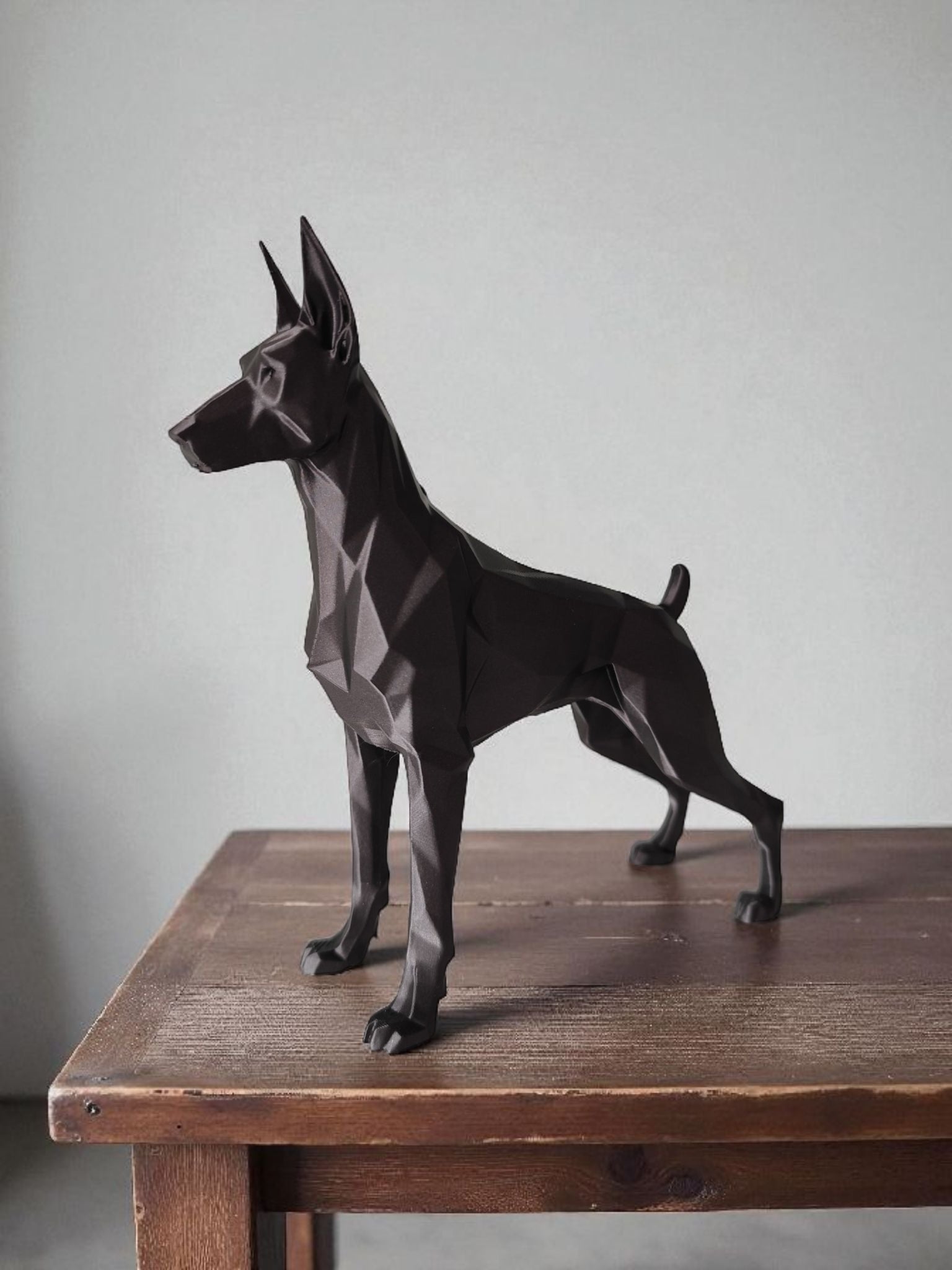 Decorative Doberman Dog Sculpture