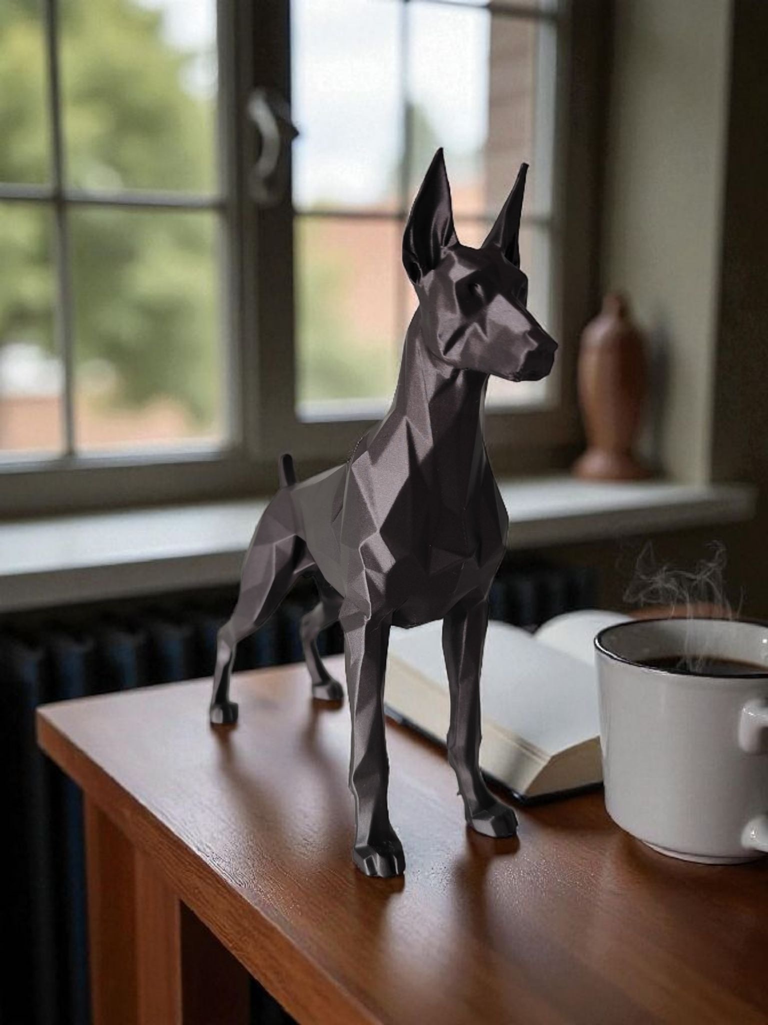Decorative Doberman Dog Sculpture