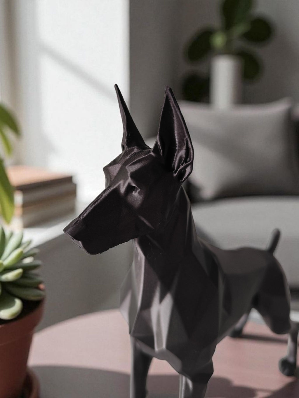 Decorative Doberman Dog Sculpture