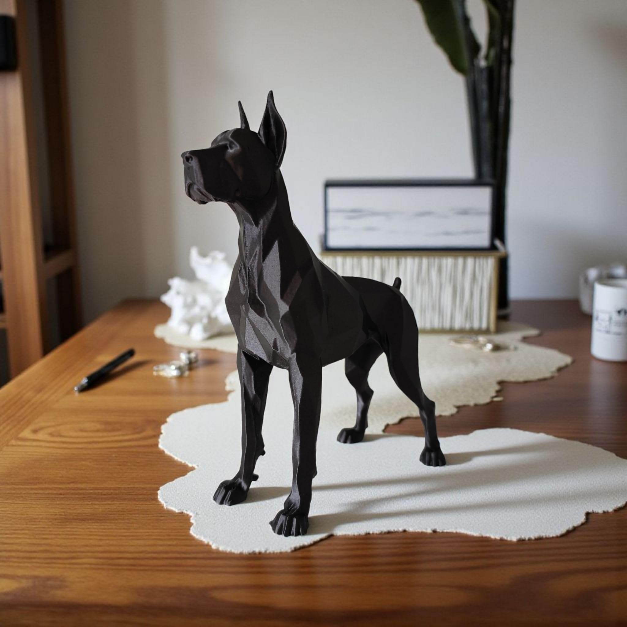 Elegant Great Dane Dog Sculpture Showpiece