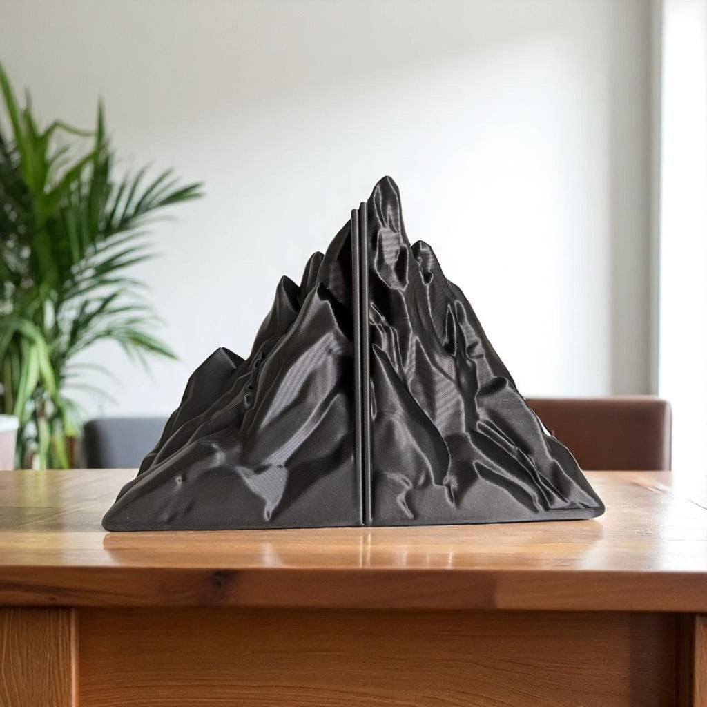 Mountain-Shaped Bookend Supports