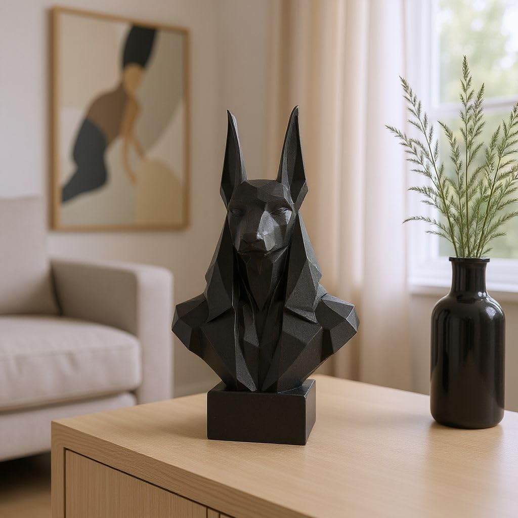 Egyptian Anubis Bust Sculpture