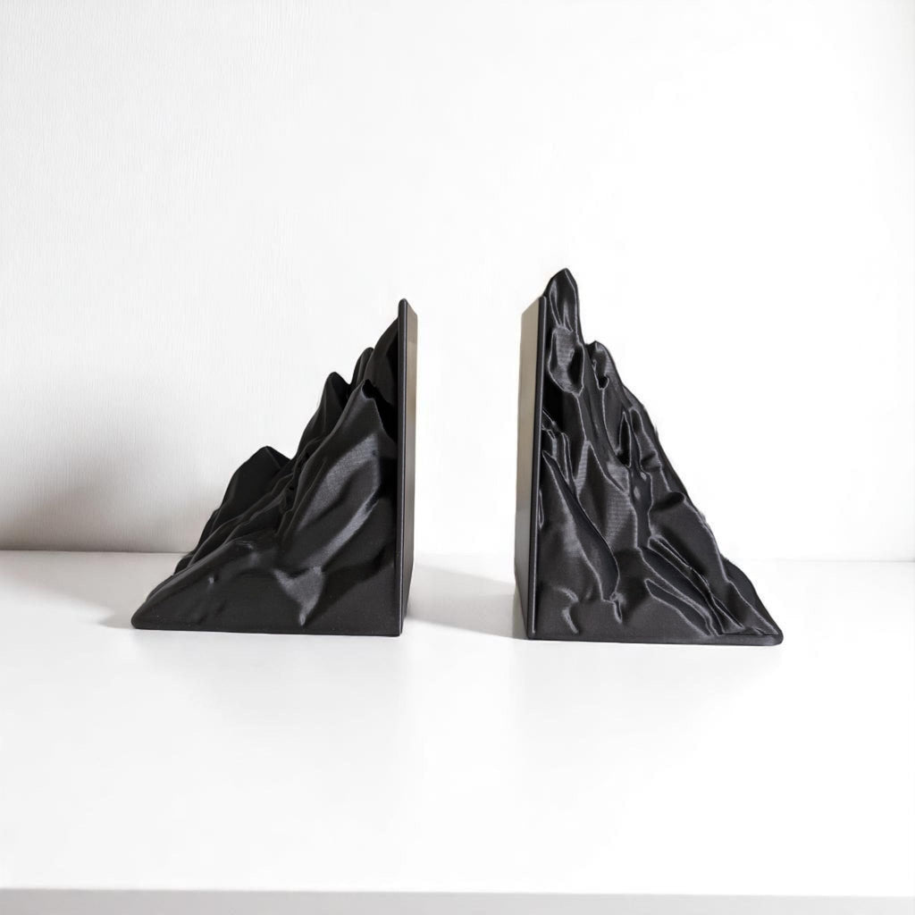 Mountain-Shaped Bookend Supports