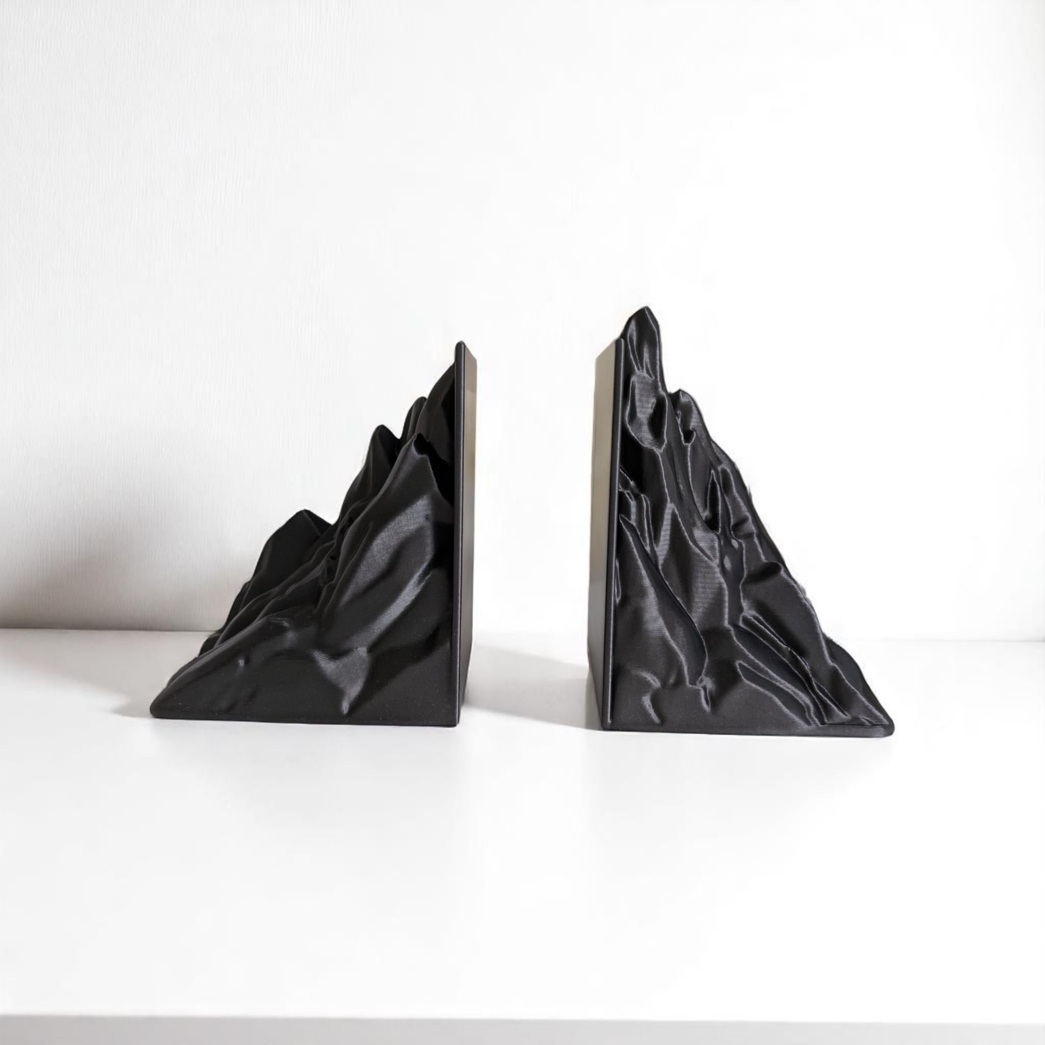 Mountain-Shaped Bookend Supports