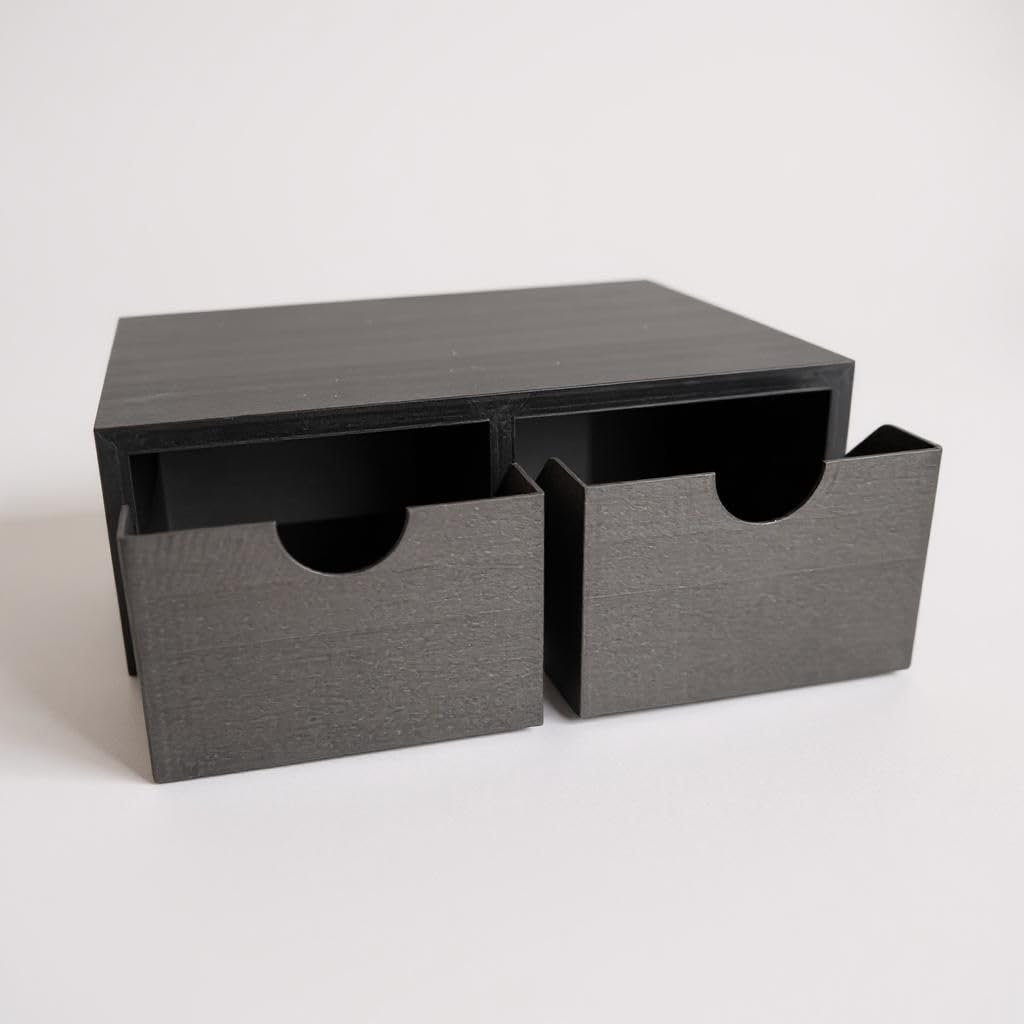 Ergonomic Desktop Monitor Riser Stand with Storage Drawers
