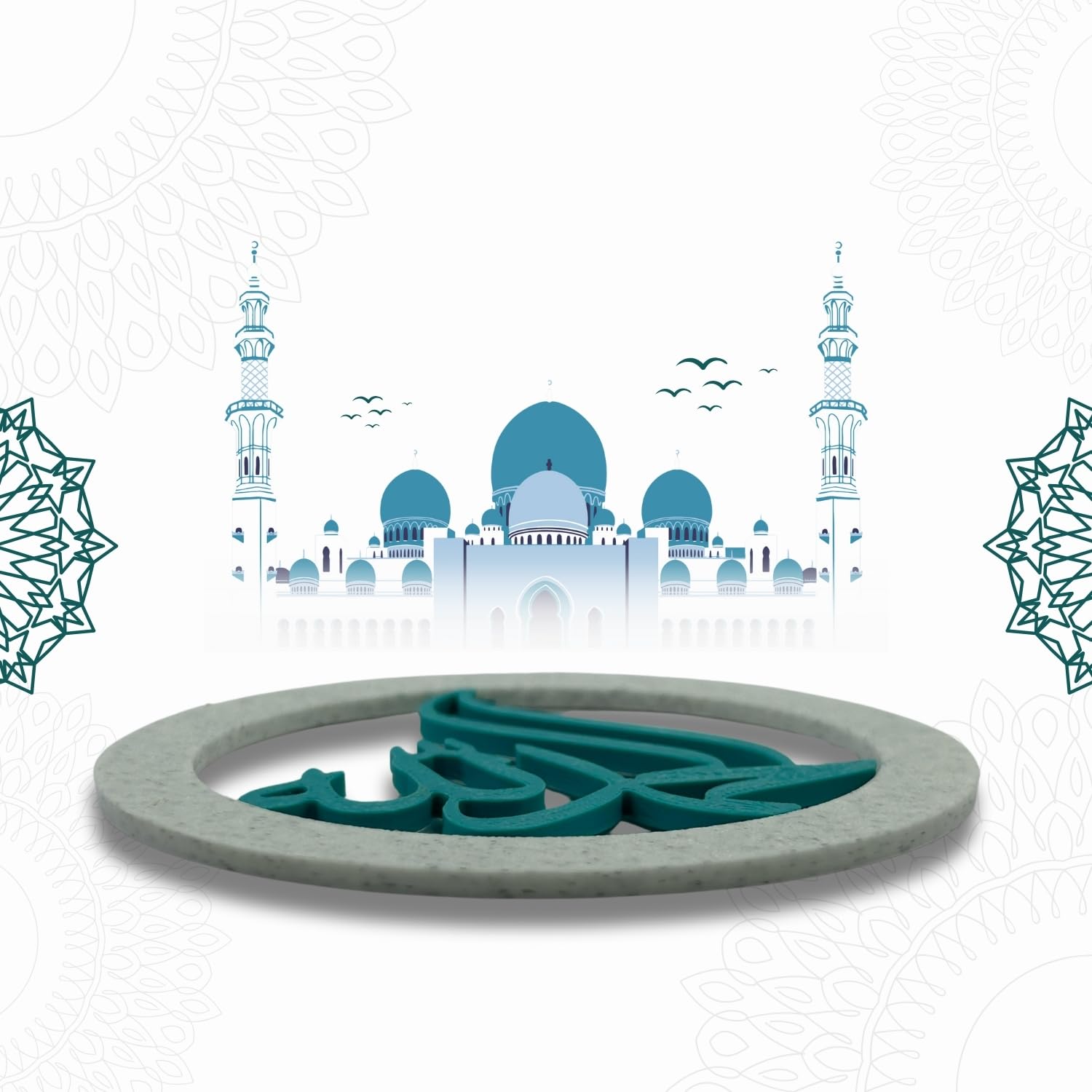 "Alhamdulillah" Islamic Fridge Magnet -Arabic Calligraphy Art