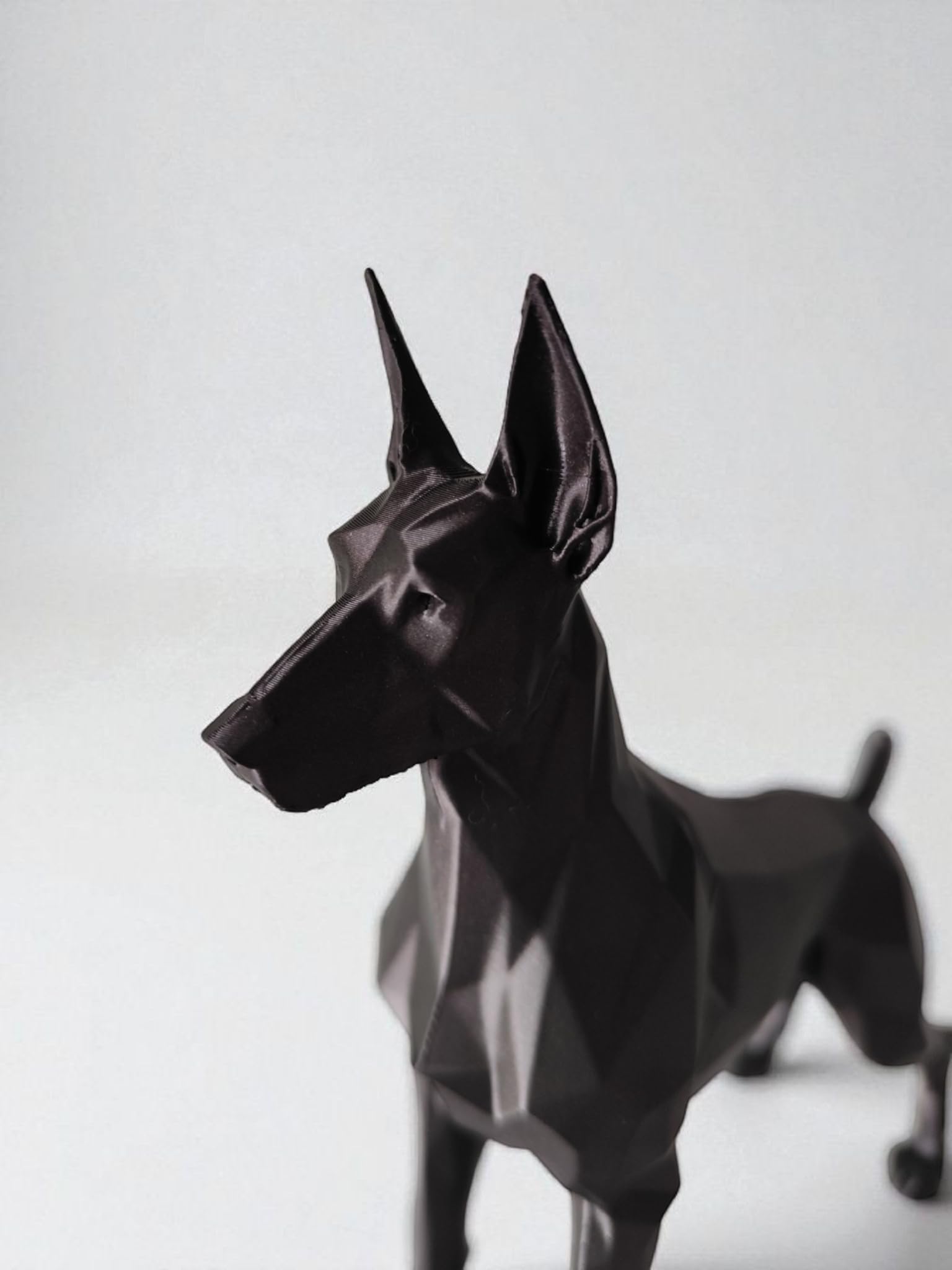 Doberman Dog Sculpture Showpiece